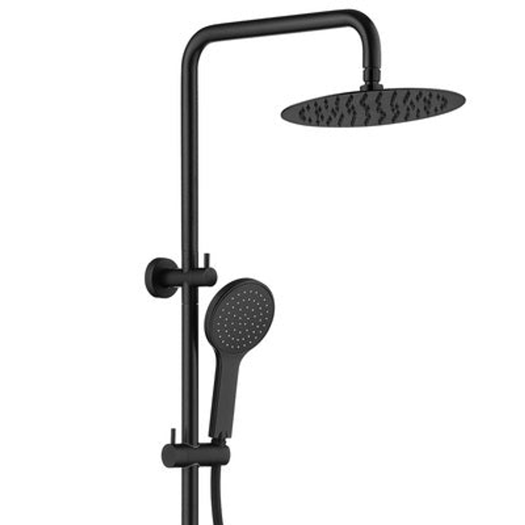 Fienza Kaya Twin Rail Shower - Matte Black