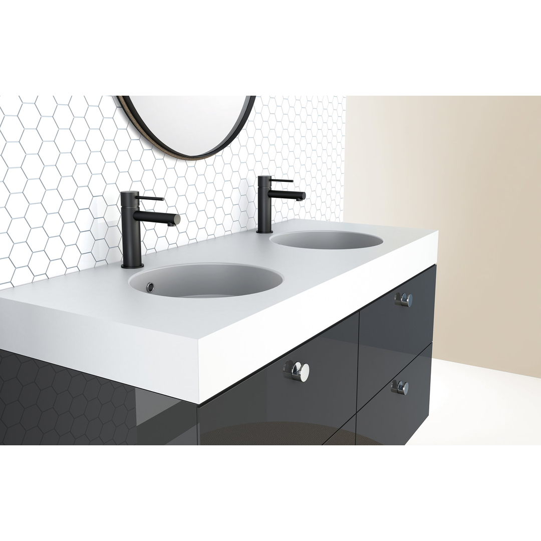 Phoenix Vivid Slimline Basin Mixer Matte Black