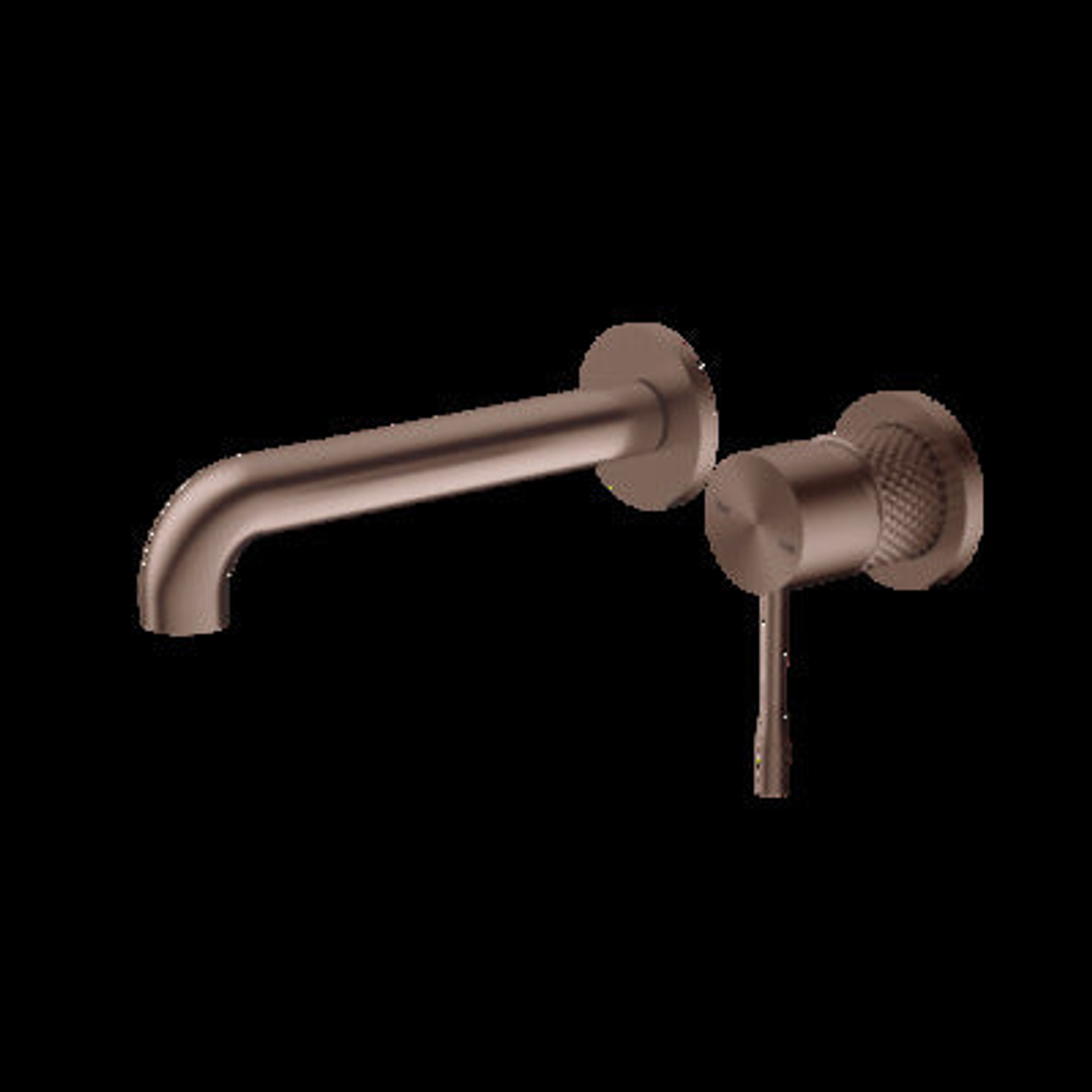 Nero Opal Wall Basin/Bath Mixer Separate Back Plate Brushed Bronze