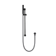 Meir Round Hand Shower On Rail Column Matte Black