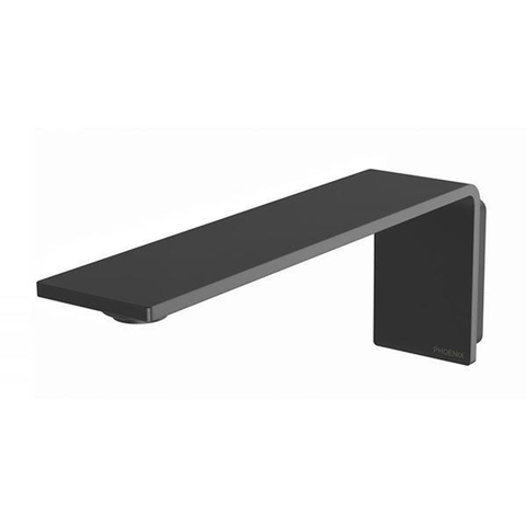 Phoenix Axia Wall Basin/Bath Outlet 200mm - Matte Black