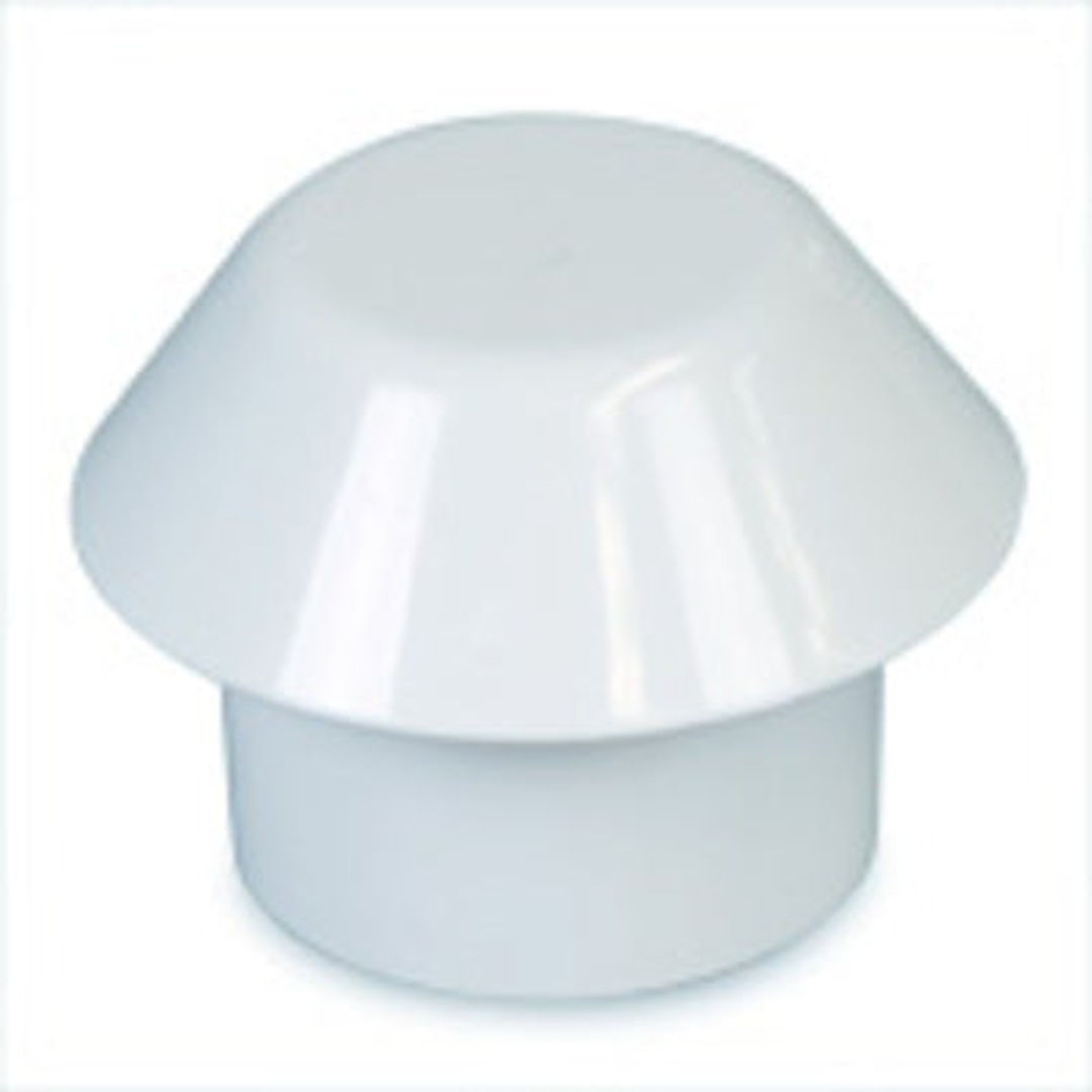 DWV VENT COWL WATERPROOF TOP WITH MOSSYPROOF S/S MESH 50MM