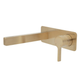 Fienza Sansa Basin Wall Mixer Set Urban Brass Soft Square Urban Brass Plate