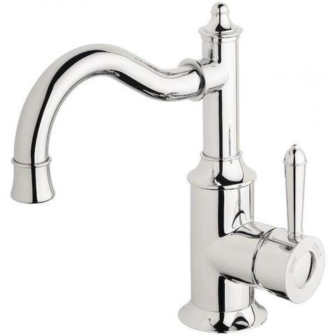 Phoenix Nostalgia Basin Mixer 160mm Shepherds Crook - Chrome