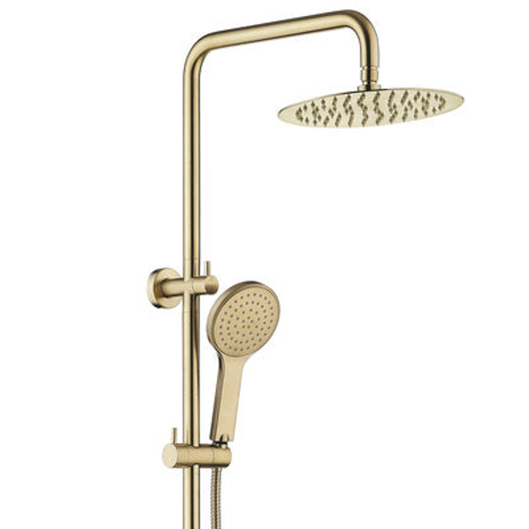 Fienza Kaya Twin Rail Shower - Urban Brass