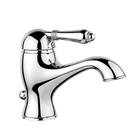 Canterbury Single Hole Basin Mixer With Smooth Spout S/Finish