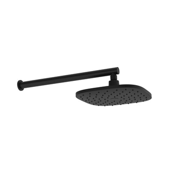 Greens Corban Wall Shower 380mm Arm Matte Black 1930017