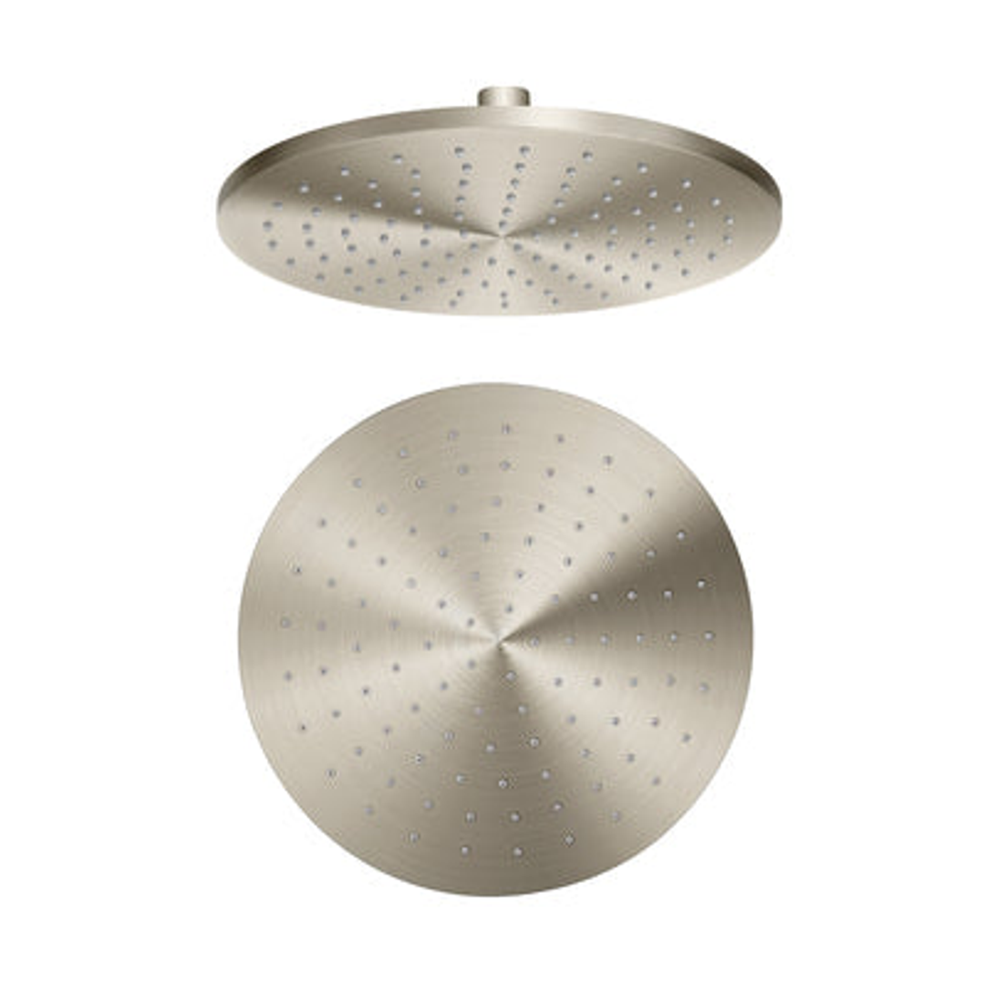 Aquas Air Brass Overhead Shower 250mm Round Brushed Nickel Bao215Bn