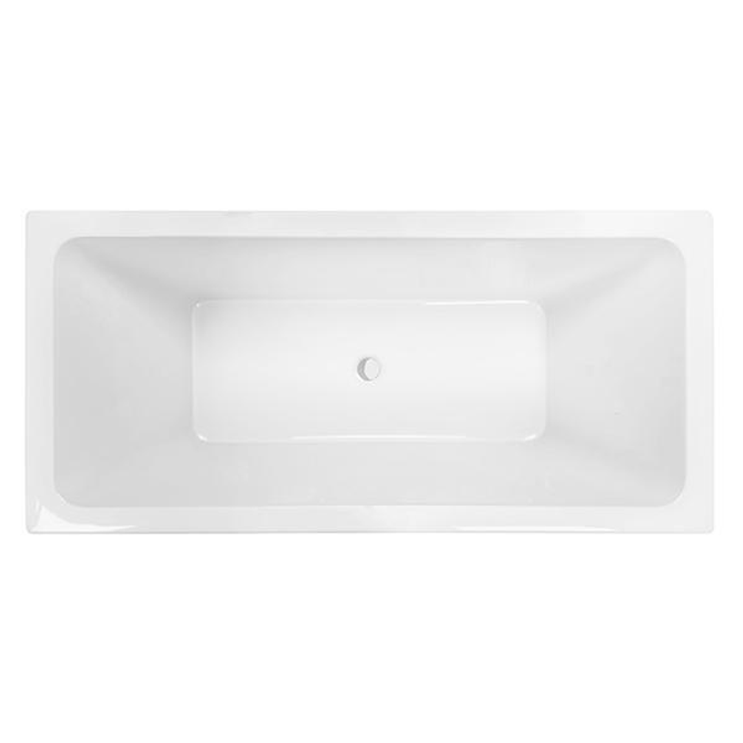 Decina Carina Retangle Bath 1525mm X 760 X 430 White