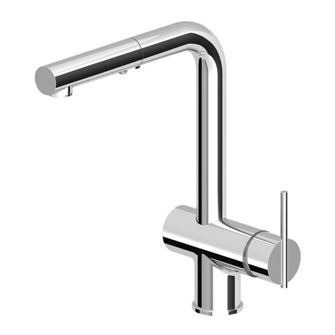 Zucchetti Zxs Sink Mixer With P/Out Spray Chrome