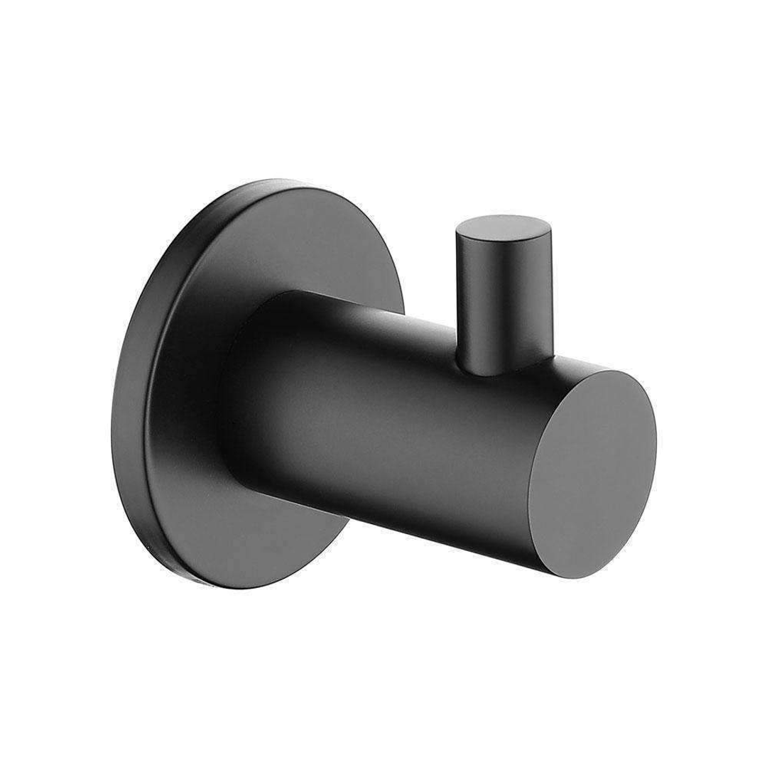 Fienza Hustle Single Robe Hook Matte Black 82504A