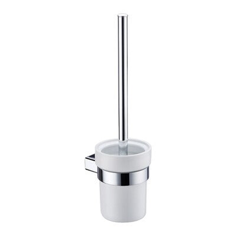 Streamline Eneo Toilet Brush With Ceramic Holder - Satin Nickel