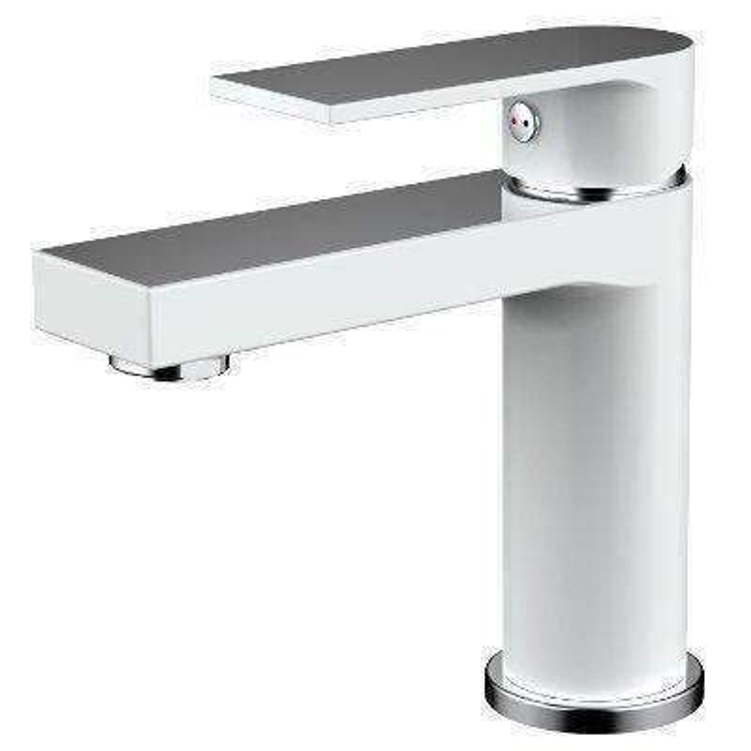 Millennium Kiato Basin Mixer Chrome/White Trim