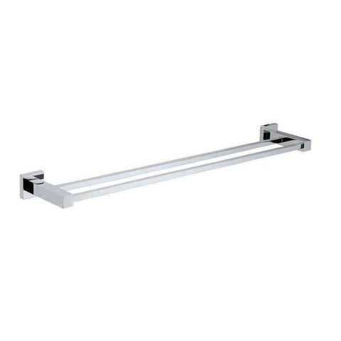 Aspire Unity **Square** Double Towel Rail 800mm Chrome **24802**