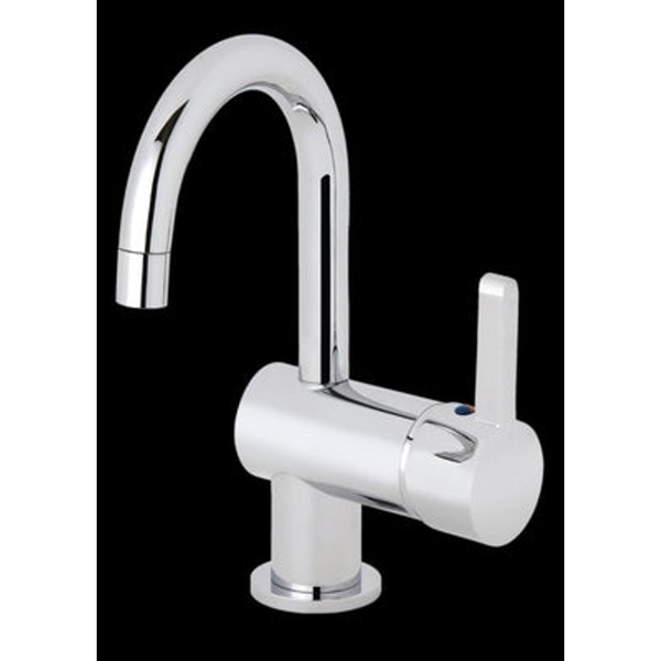 Ram Adero Horizontal Gooseneck Swivel Basin Mixer  Chrome