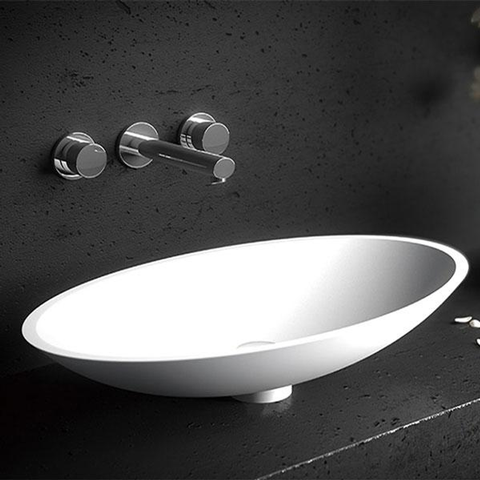 Kaskade Ina Stone Basin Matte White