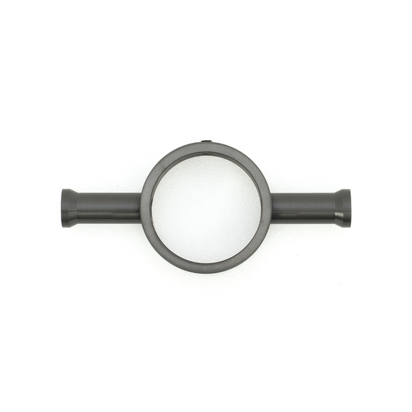 Radiant Gun Metal Grey Vertical 950Mm Round Non Heated Single Bar Towel Rail
