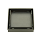 Radiant Slotted Square Shower Grate 100Mm X 38Mm Outlet Gun Metal Grey