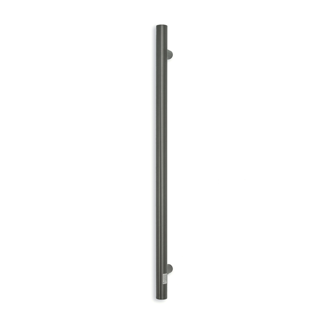 Radiant Gun Metal Grey Vertical 950Mm Round Non Heated Single Bar Towel Rail