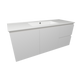 Timberline Nevada Quickship Vanity 1200mm White Satin Centre Bowl 1 Tap Hole Alpha Top Wall Hung