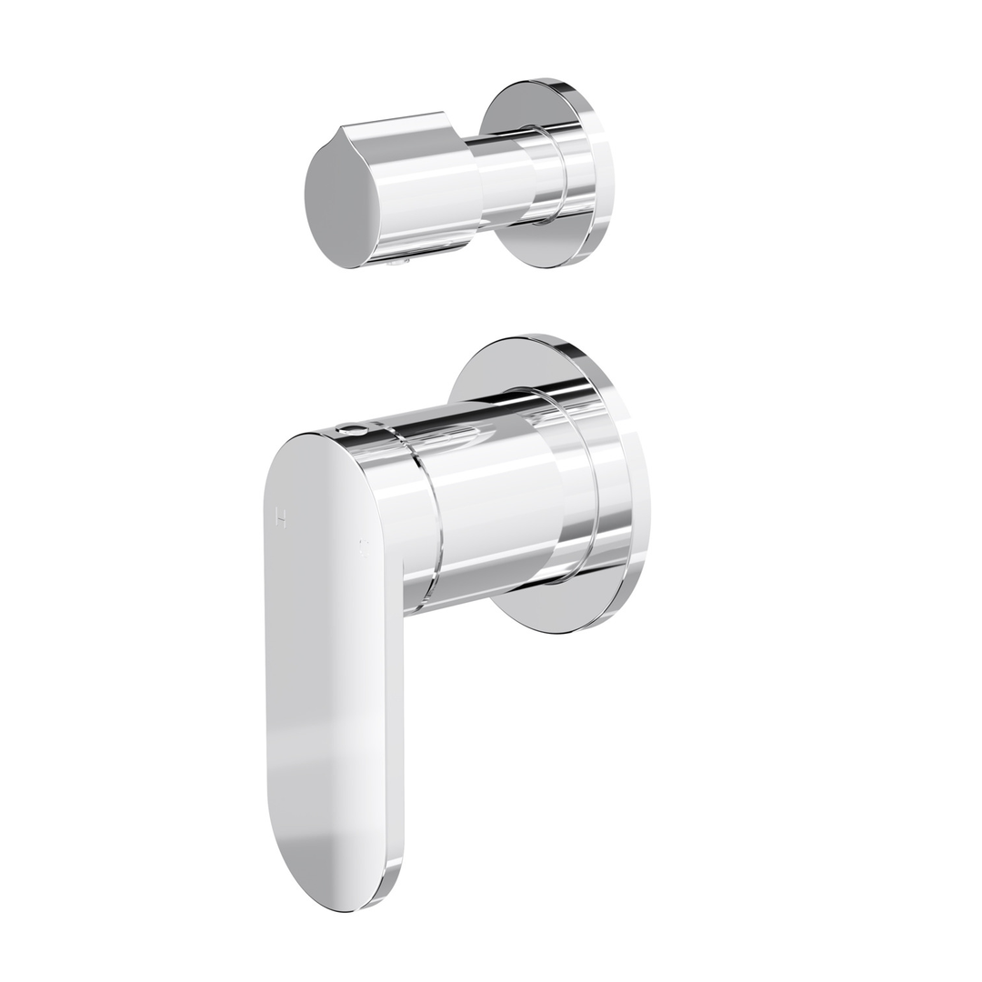 Linsol Capo 2-Plate Wall Mixer With Divertor - Chrome