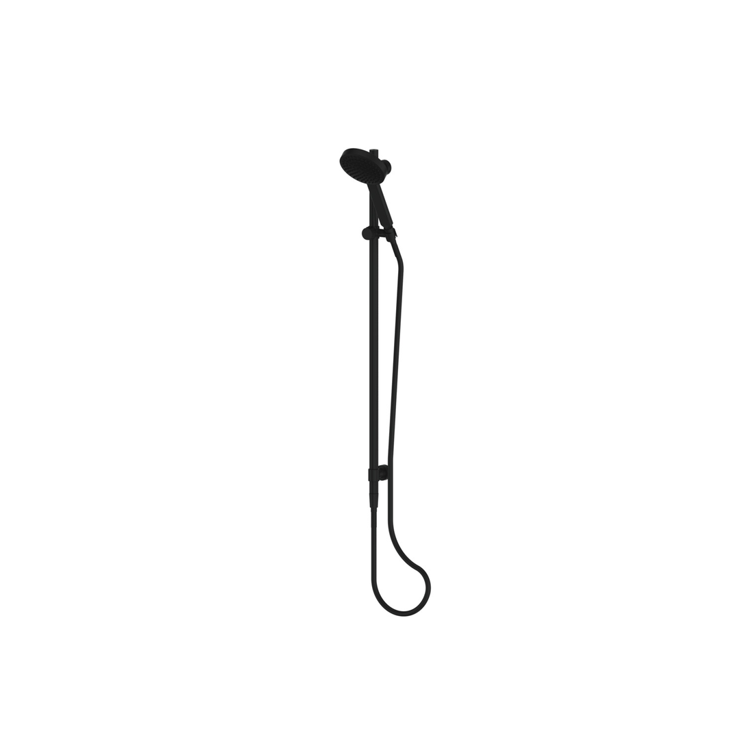 Greens Lavish Brass Rail Shower Pvd Gun Metal