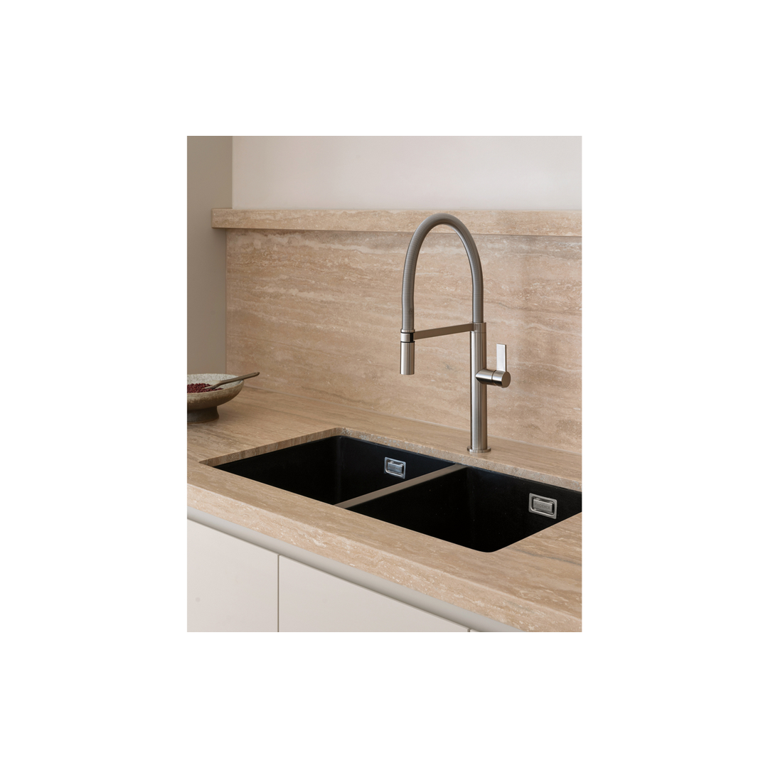 Phoenix 5000 Series Double Bowl Under/Over Sink Matte Black