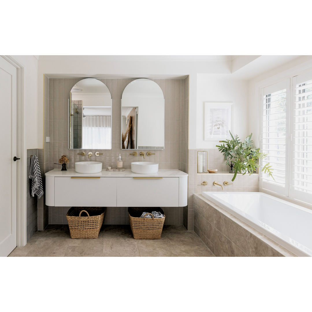 Phoenix Vivid Slimline Plus Lever Wall Top Assemblies Brushed Gold