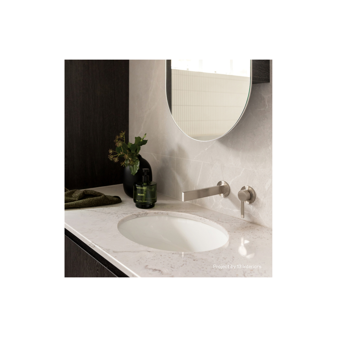 Phoenix Lexi Mkii Switchmix Wall Basin Mixer Set 200Mm Fit-Off Kit Chrome