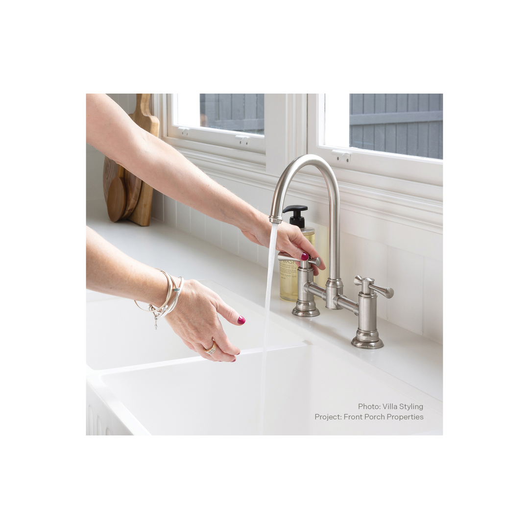 Phoenix Cromford Exposed Sink Set Brushed Nickel
