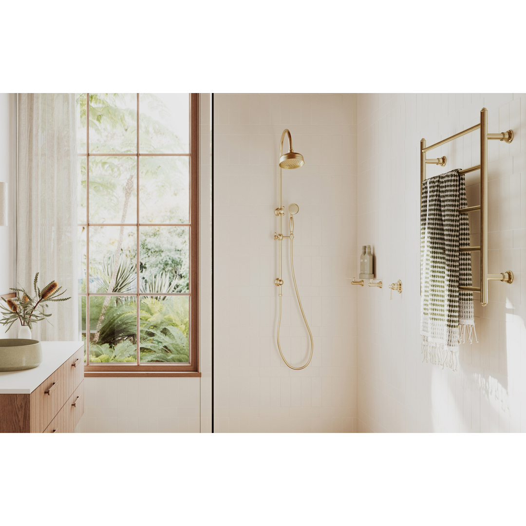 Phoenix Cromford Shower / Wall Mixer Brushed Gold