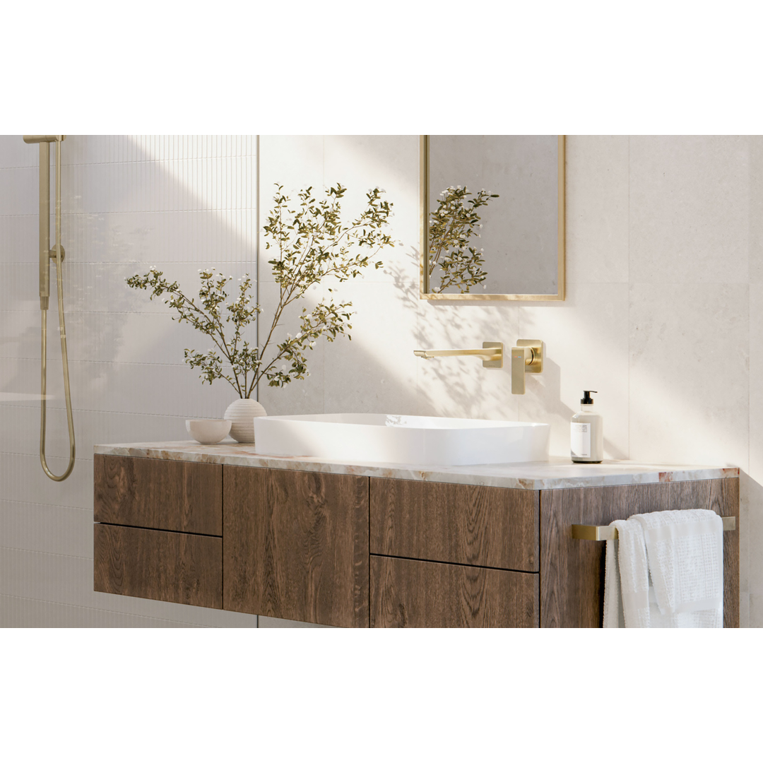 Phoenix Gloss Hand Towel Holder Rail Brushed Gold