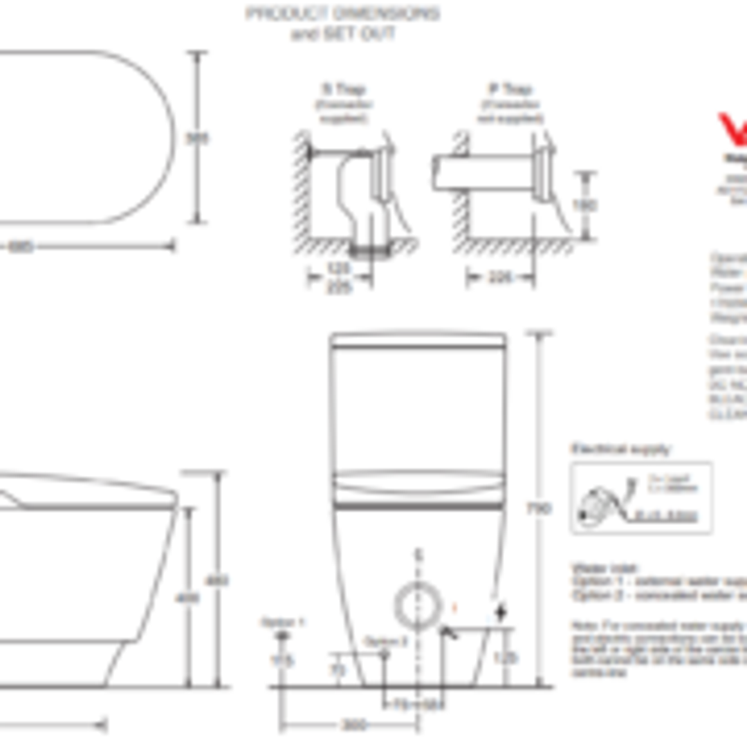 Johnson Suisse Listo Smart Shower Toilet
