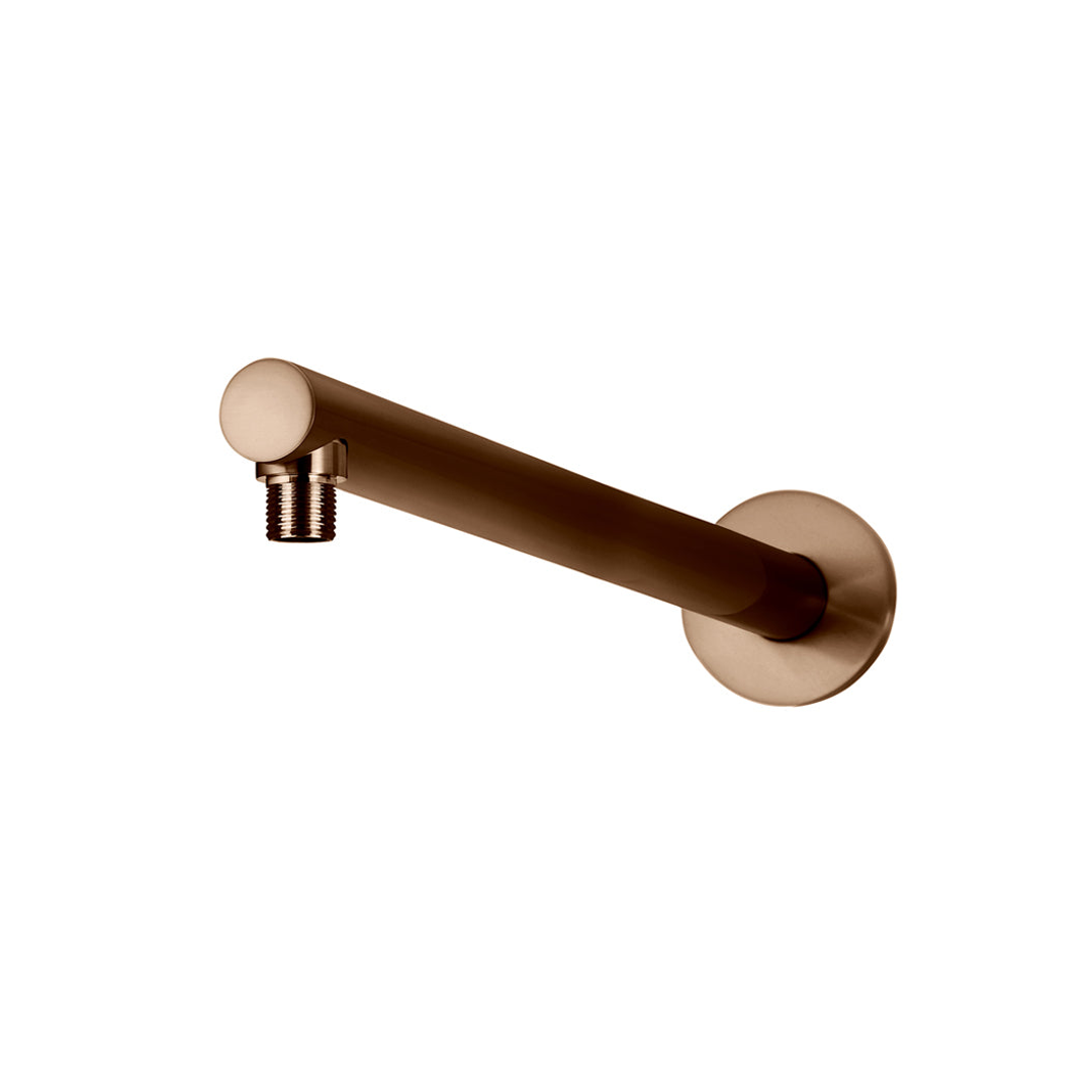 Meir Round Wall Shower Arm 400Mm Lustre Bronze