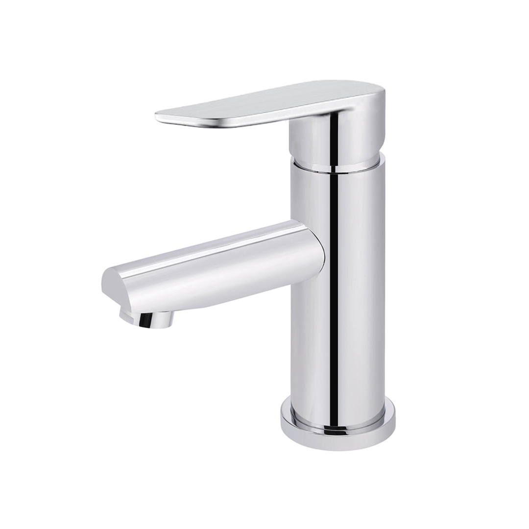 Meir Round Paddle Basin Mixer Polished Chrome