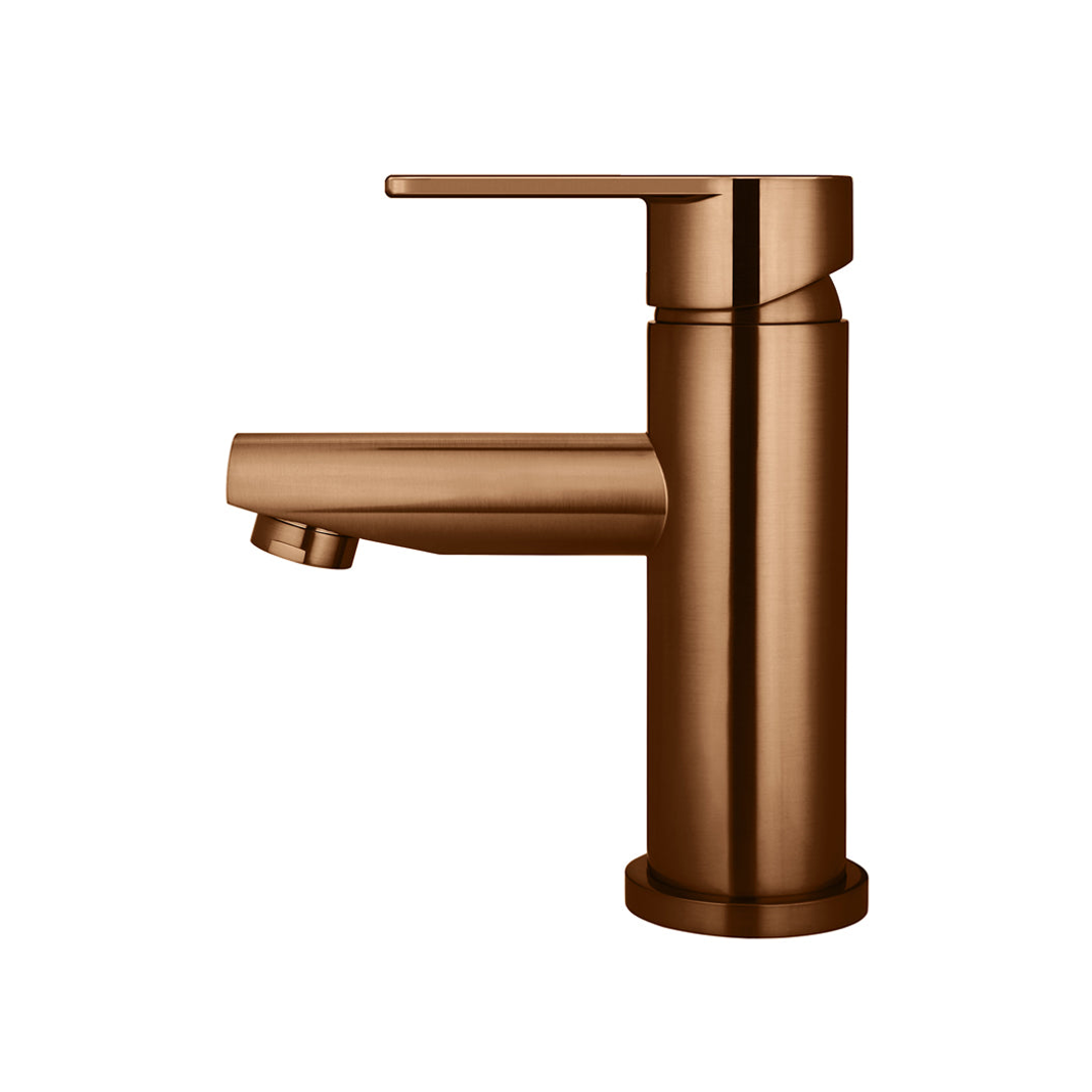 Meir Round Paddle Basin Mixer Lustre Bronze