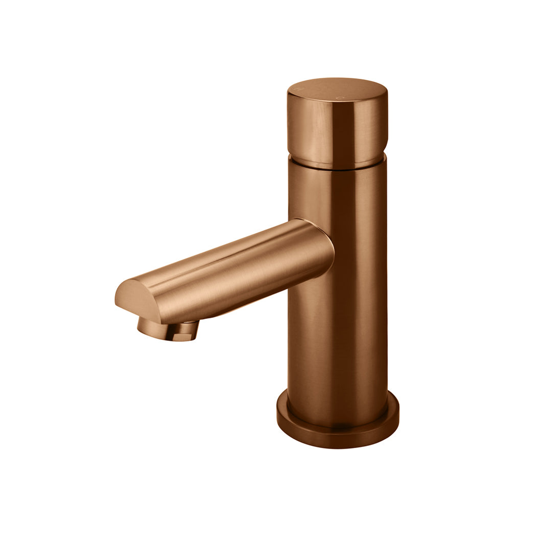 Meir Round Pinless Basin Mixer Lustre Bronze