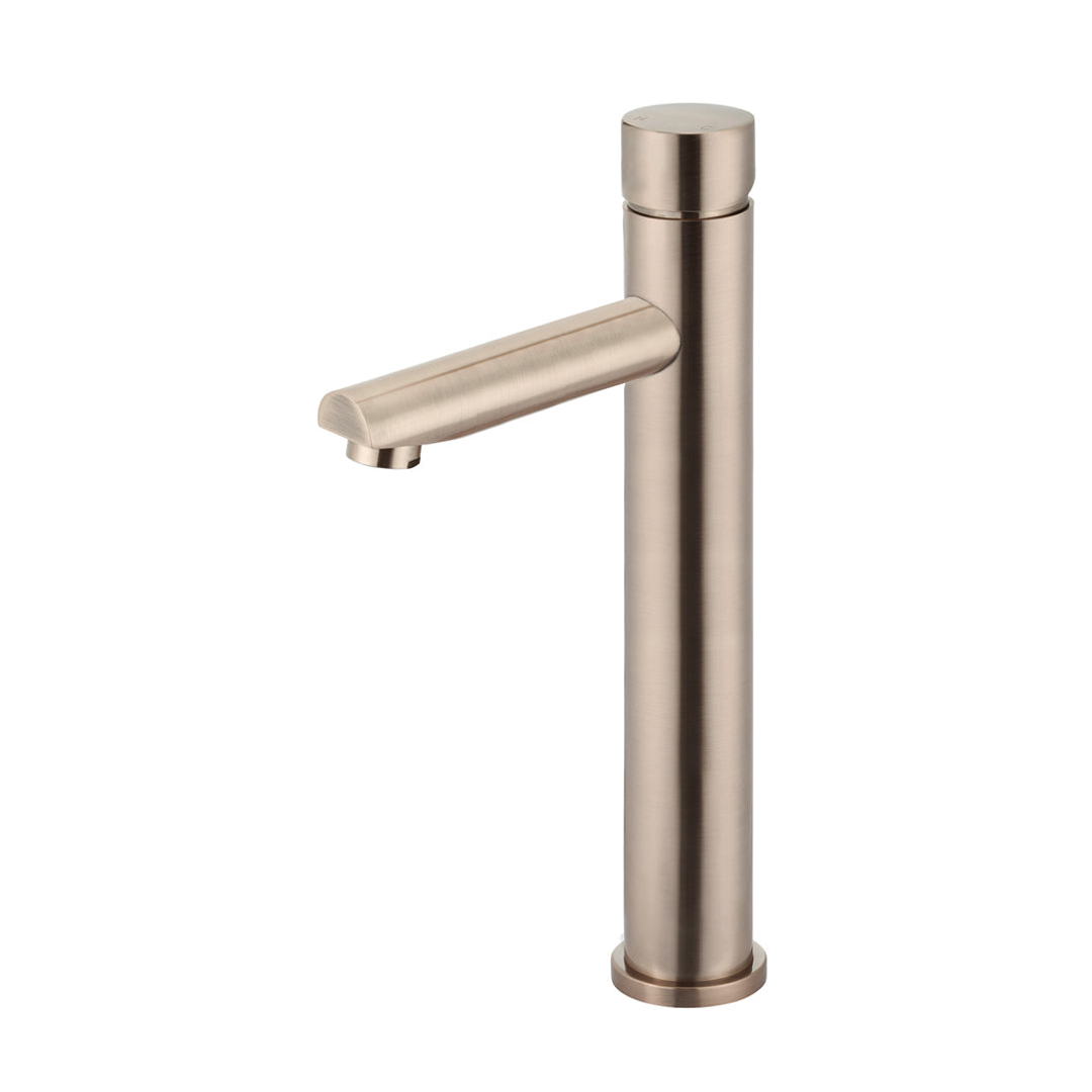 Meir Round Pinless Tall Basin Mixer Champagne