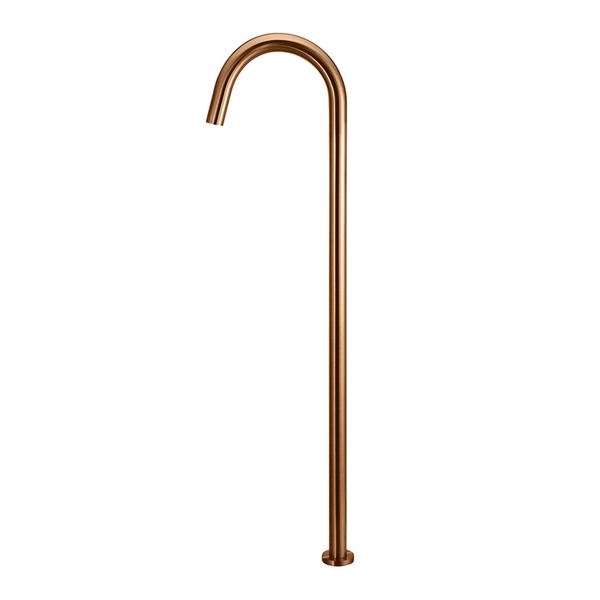 Meir Round Freestanding Bath Spout Lustre Bronze
