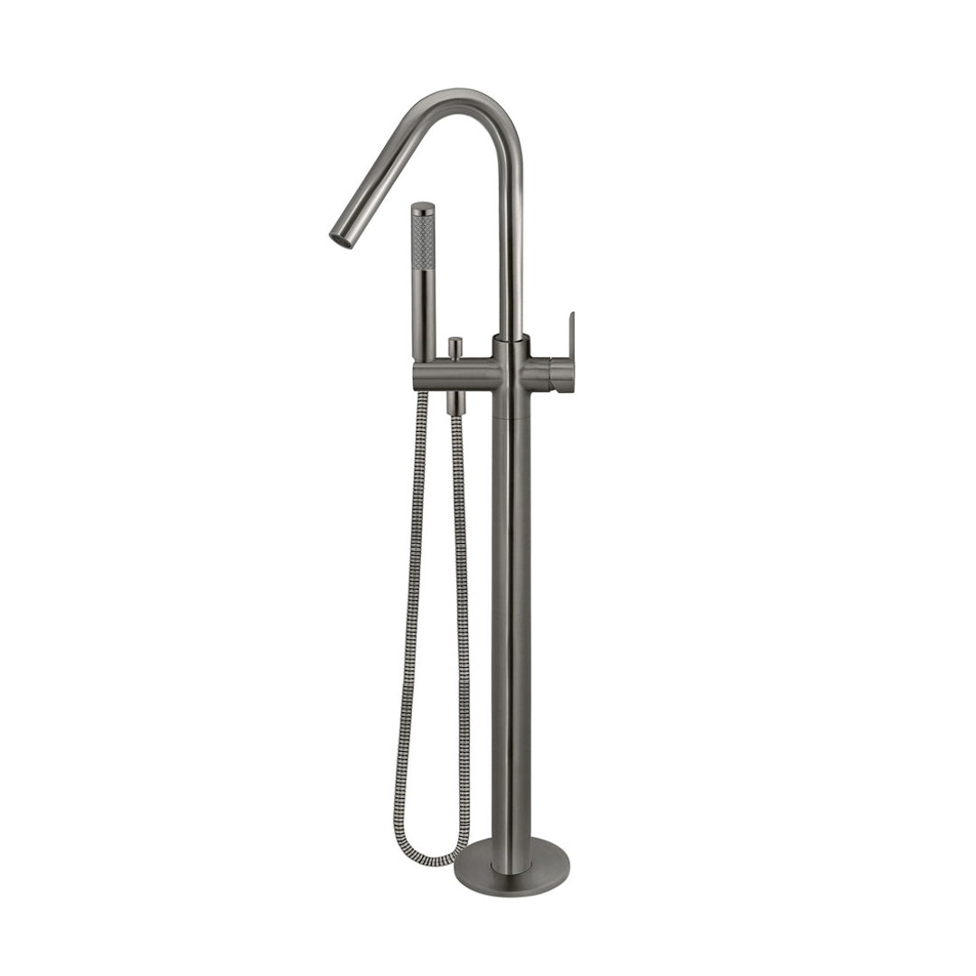 Meir Round Paddle Freestanding Bath Spout And Hand Shower Shadow Mb09Pd-Pvdgm
