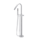 Meir Round Pinless Freestanding Bath Spout And Hand Shower Polished Chrome