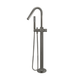 Meir Round Pinless Freestanding Bath Spout And Hand Shower Shadow