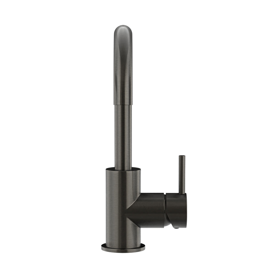 Meir Round Gooseneck Basin Mixer With Cold Start Shadow