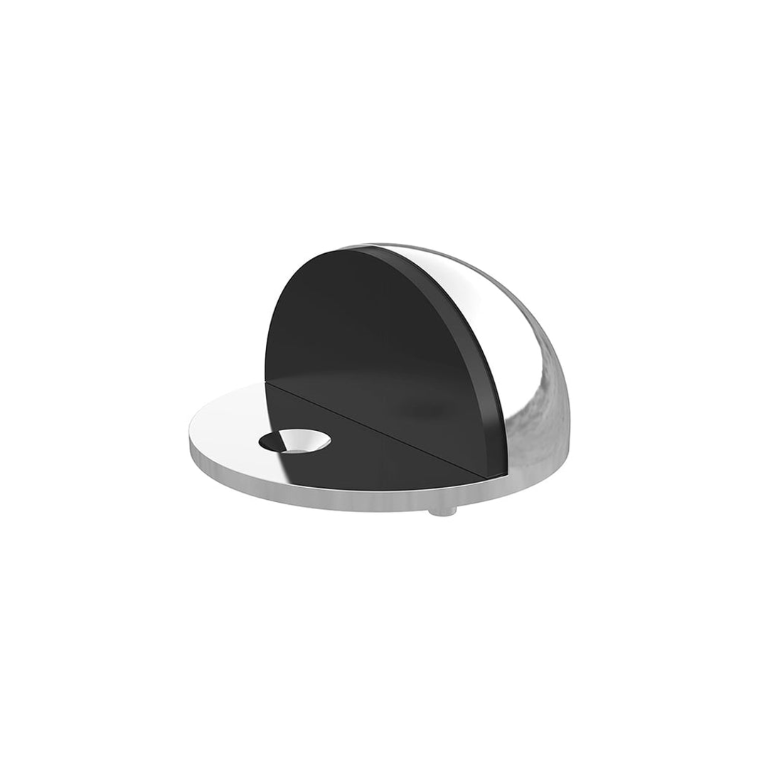 Meir Round Half Moon Door Stop Polished Chrome