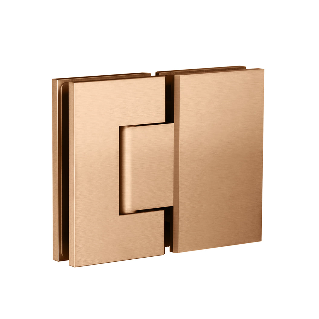 Meir Glass To Glass Shower Door Hinge Lustre Bronze