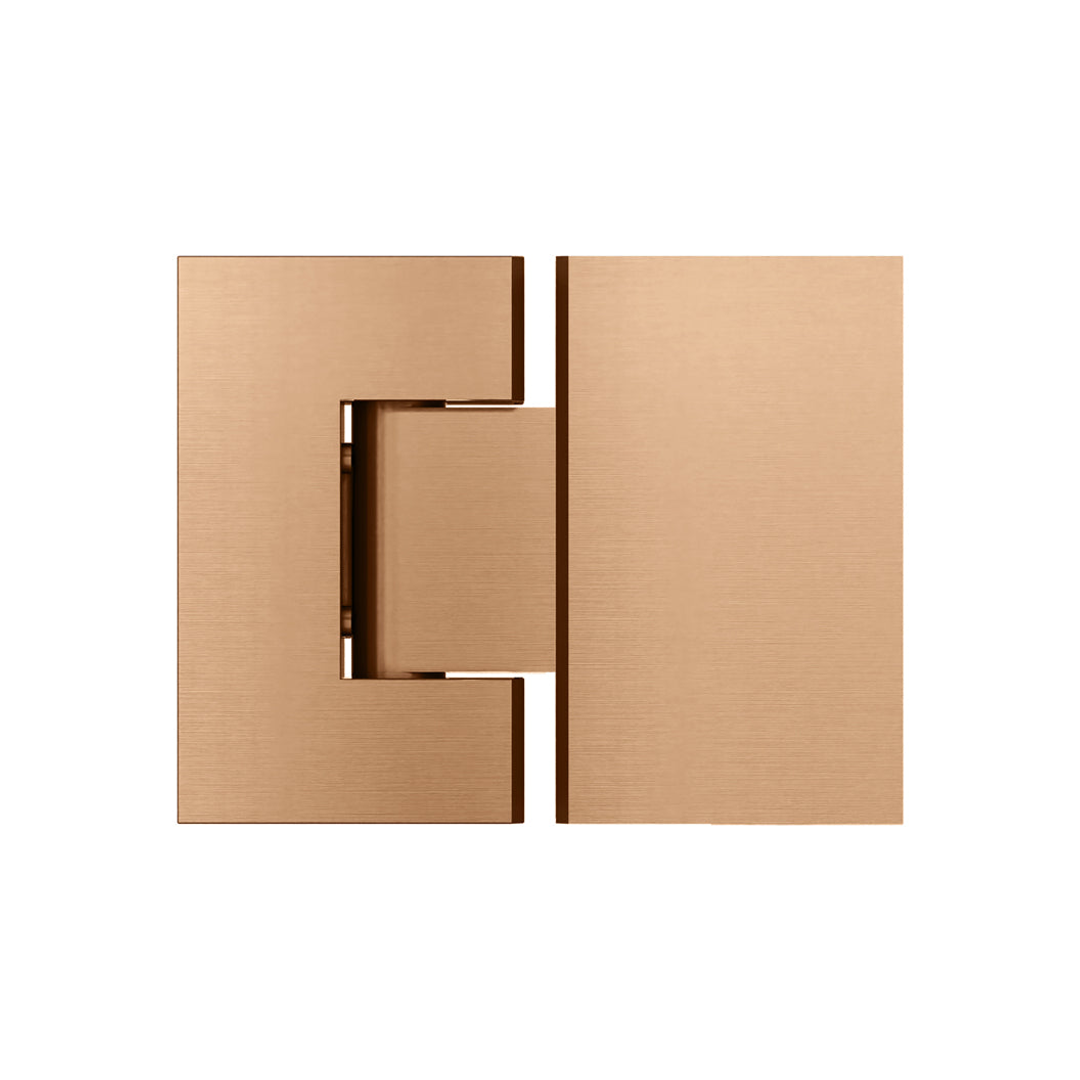 Meir Glass To Glass Shower Door Hinge Lustre Bronze