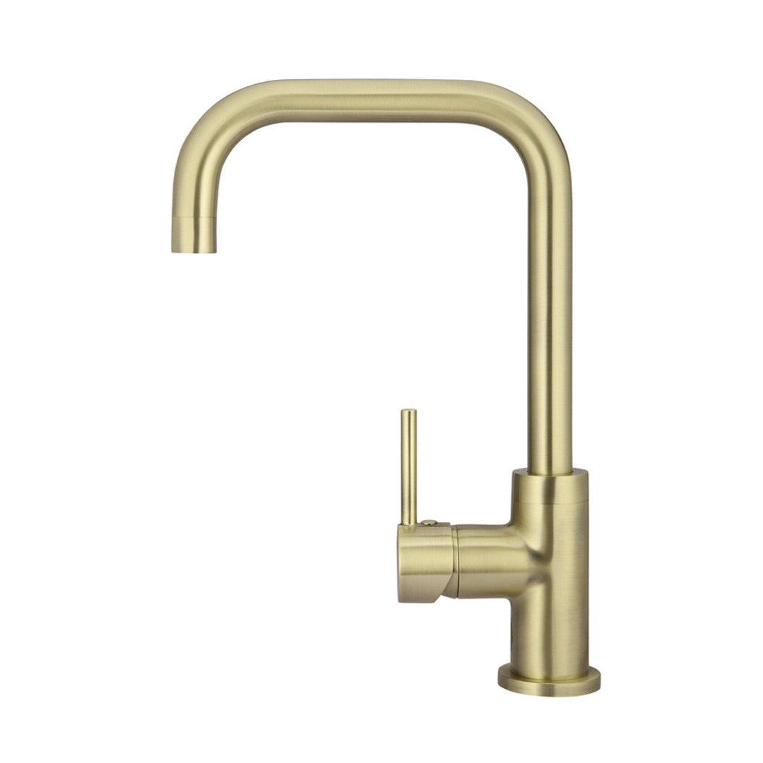 Meir Round Kitchen Mixer Tap Tiger Bronze