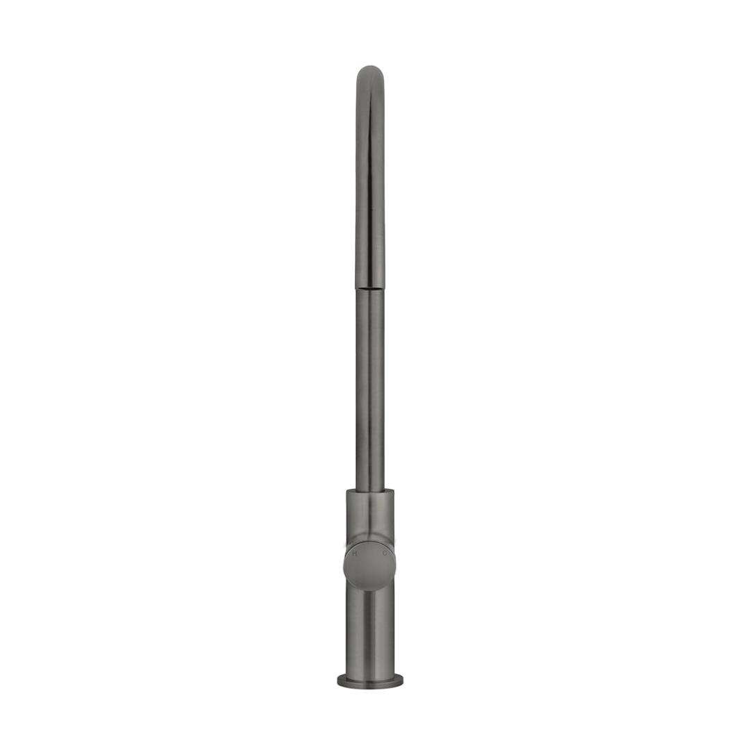 Meir Round Pinless Piccola Pull Out Kitchen Mixer Tap Shadow