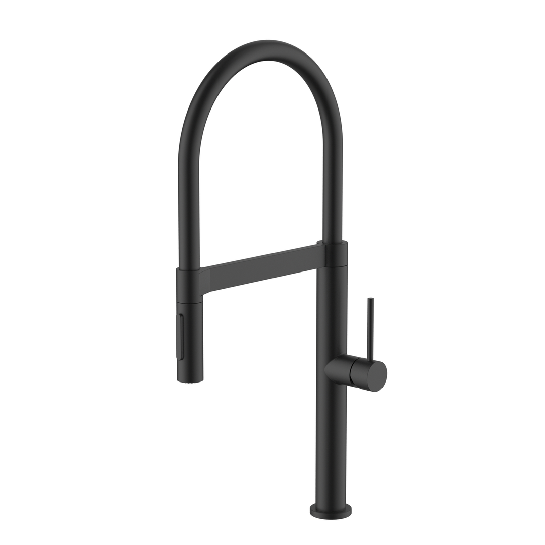 Meir Pull Down Kitchen Mixer With Magnetic Dock Matte Black Mk19