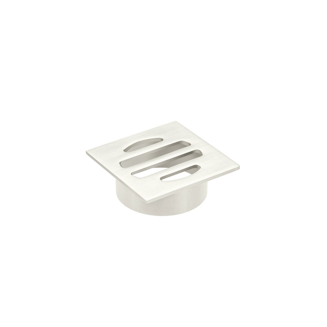 Meir Square Floor Grate Shower Drain 50Mm Outlet Brushed Nickel